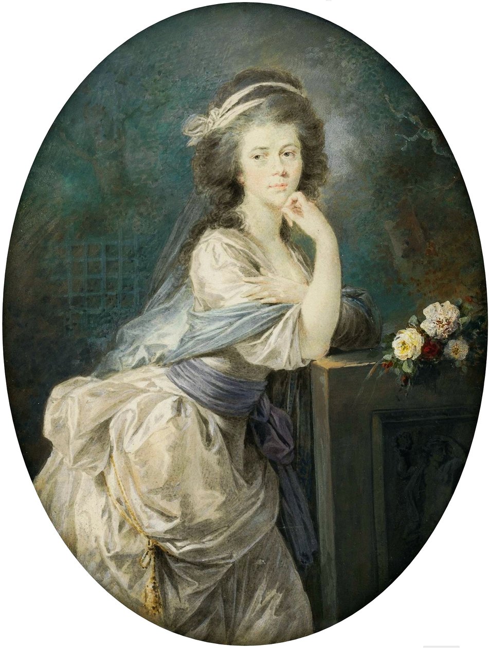 Polaco:  Miniatura hrabiny von Clam und Gallas Miniatura de la condesa von Clam und Gallas. de Heinrich Füger
