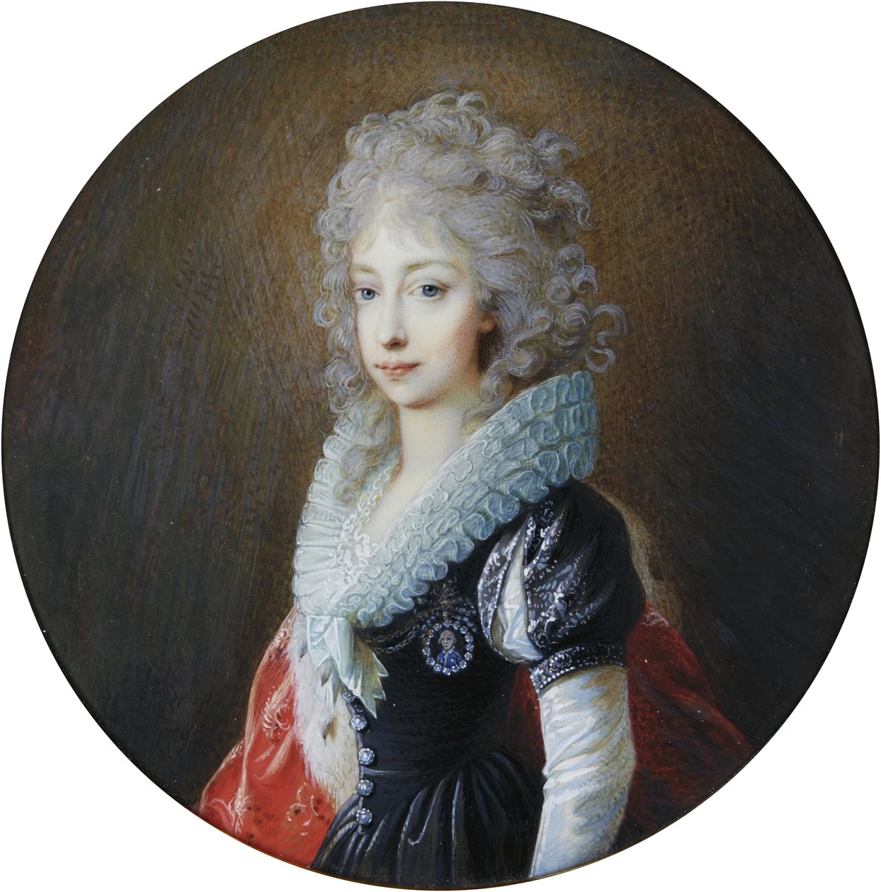 Retrato de la archiduquesa María Clementina de Austria, más tarde princesa heredera de Nápoles (1777-1801) de Heinrich Füger