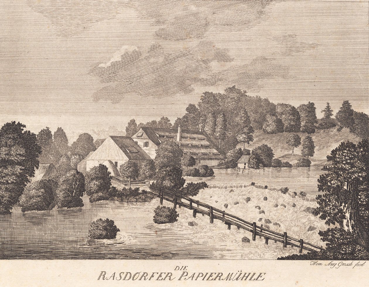 El molino de papel de Rasdorf de Heinrich Grosch