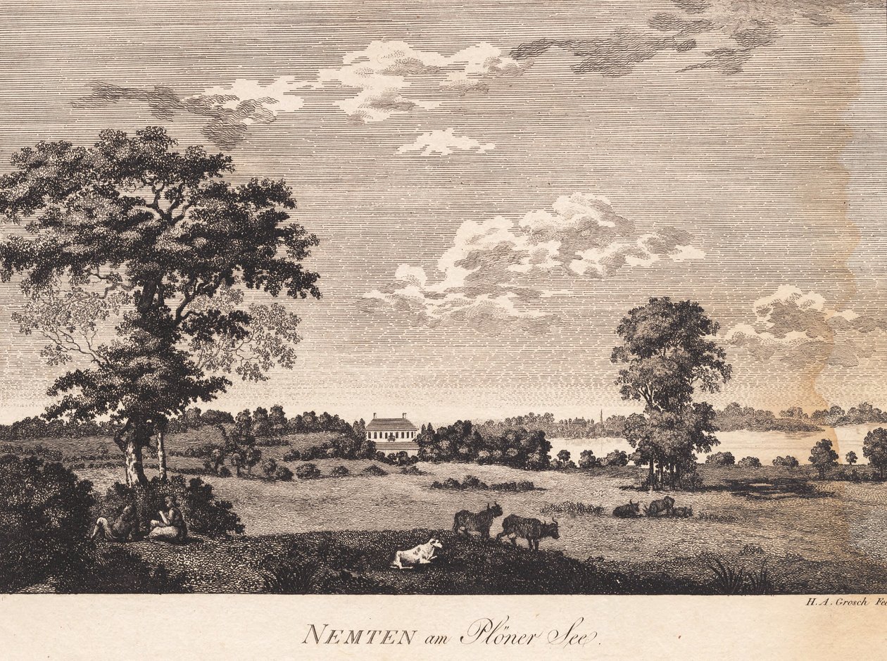 Nemten en el lago Plöner de Heinrich Grosch