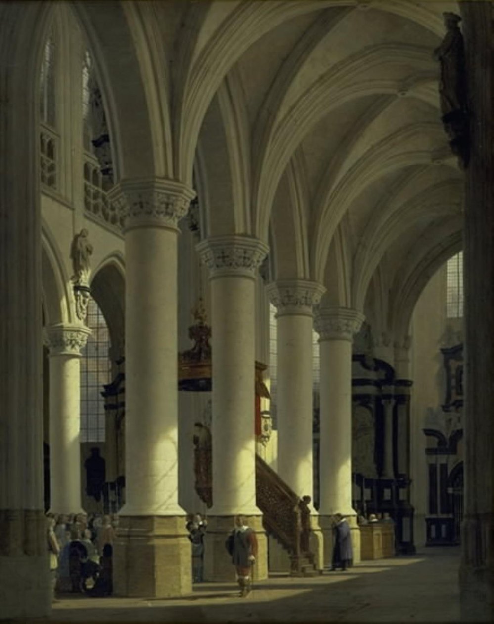 La iglesia de San Sablón en Bruselas de Heinrich Hansen
