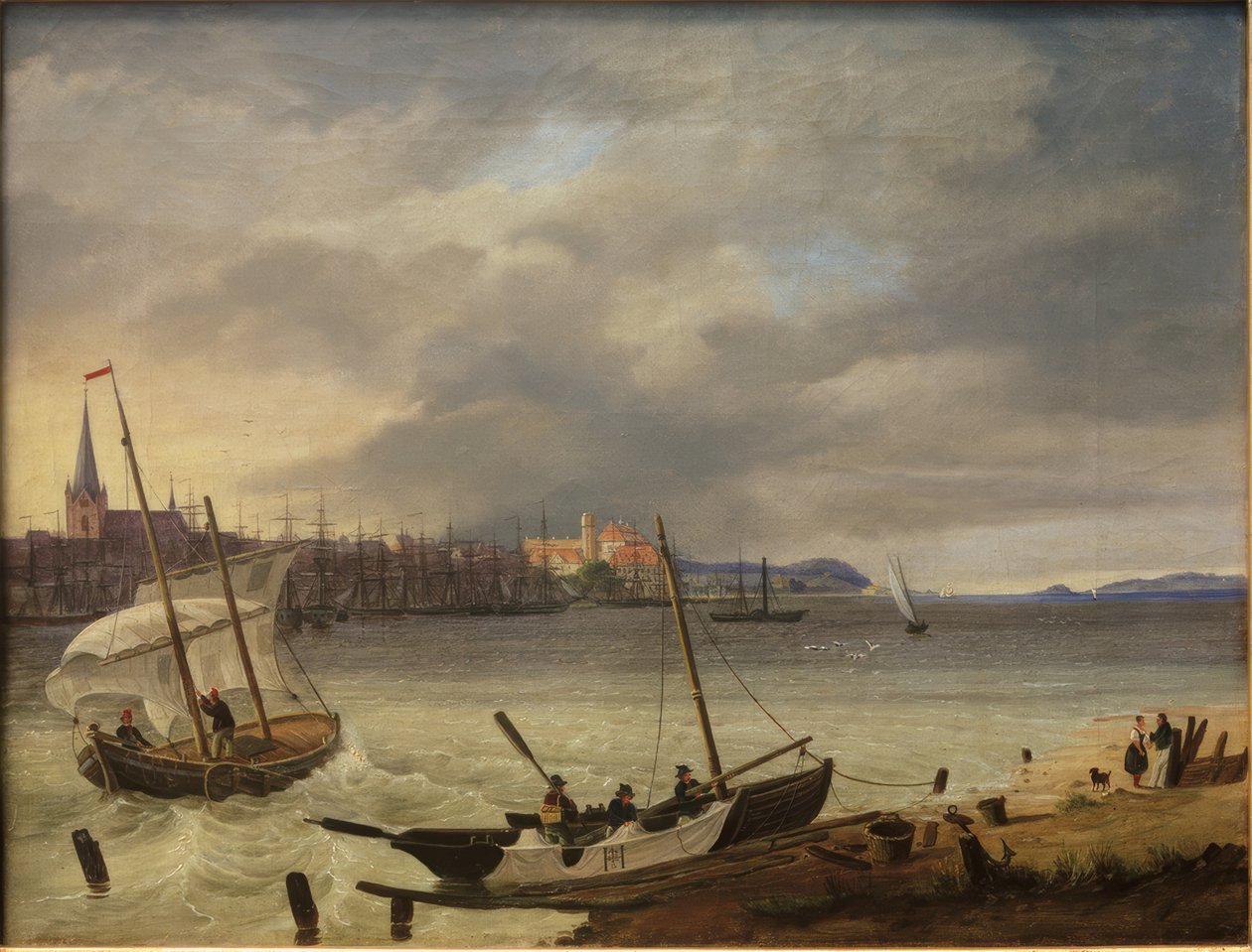 Kiel y el Fiordo de Kiel de Heinrich Hintze