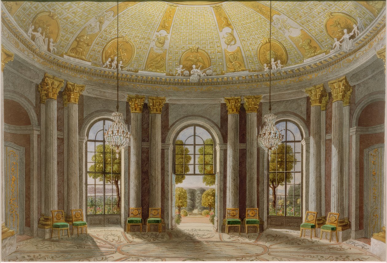 Sala de mármol del Palacio Sanssouci de Heinrich Hintze