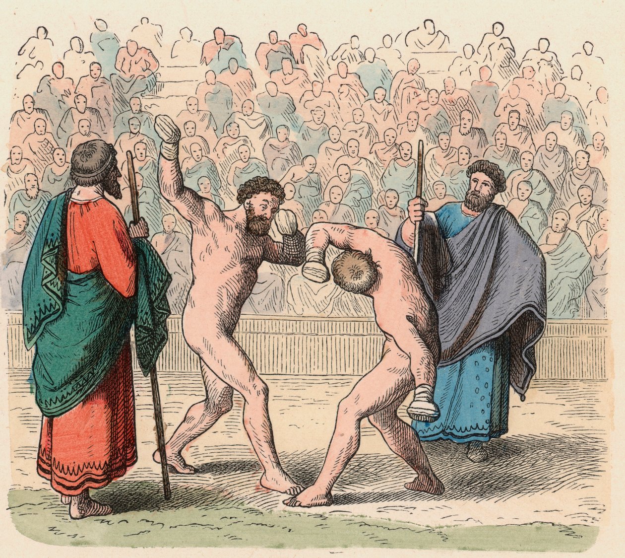 Grecia Antigua: Boxeadores de Heinrich Leutemann