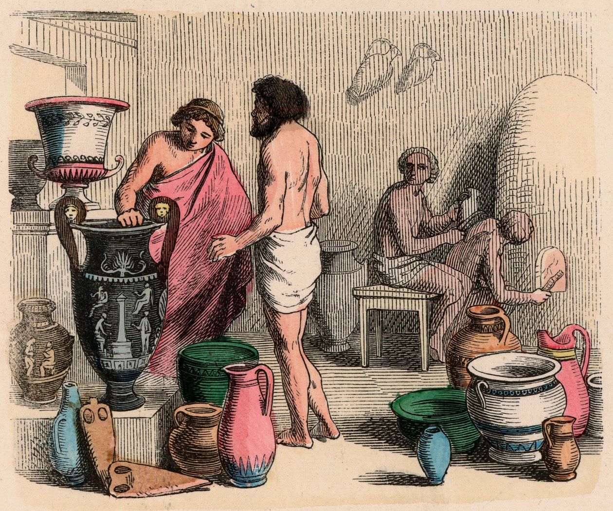 Antigua Grecia: Cerámica de Heinrich Leutemann