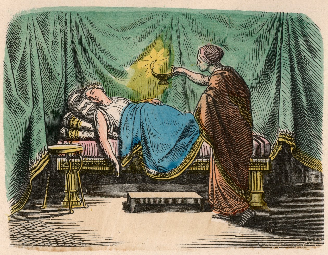 Grecia en la época de las Repúblicas: Cama de Heinrich Leutemann