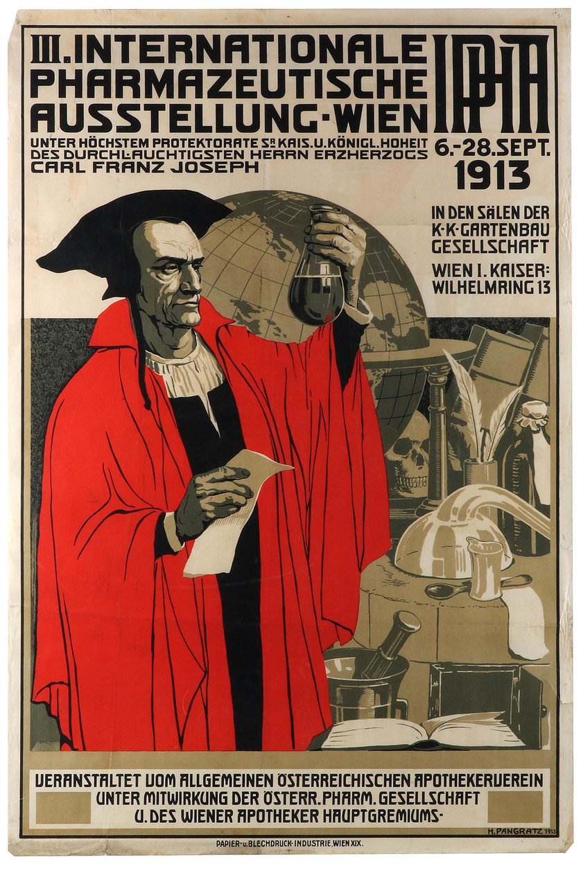 III Exposición Internacional Farmacéutica Viena de Heinrich Maria Pangratz