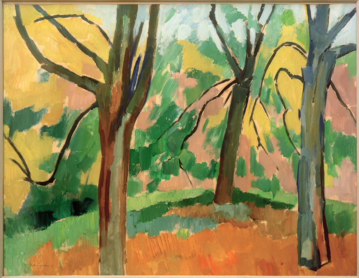 Paisaje de parque de Heinrich Nauen