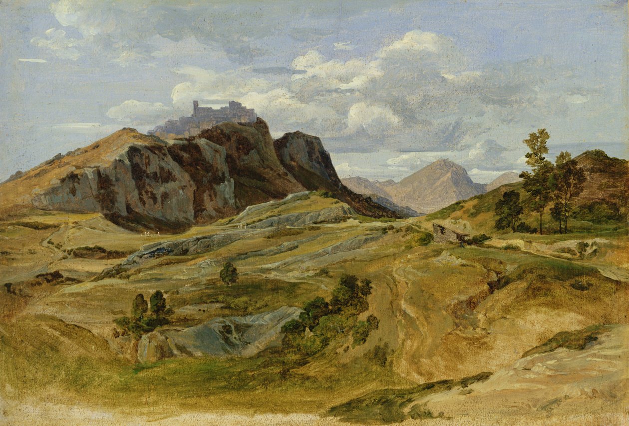 Paisaje en Civitella, 1822 de Heinrich Reinhold