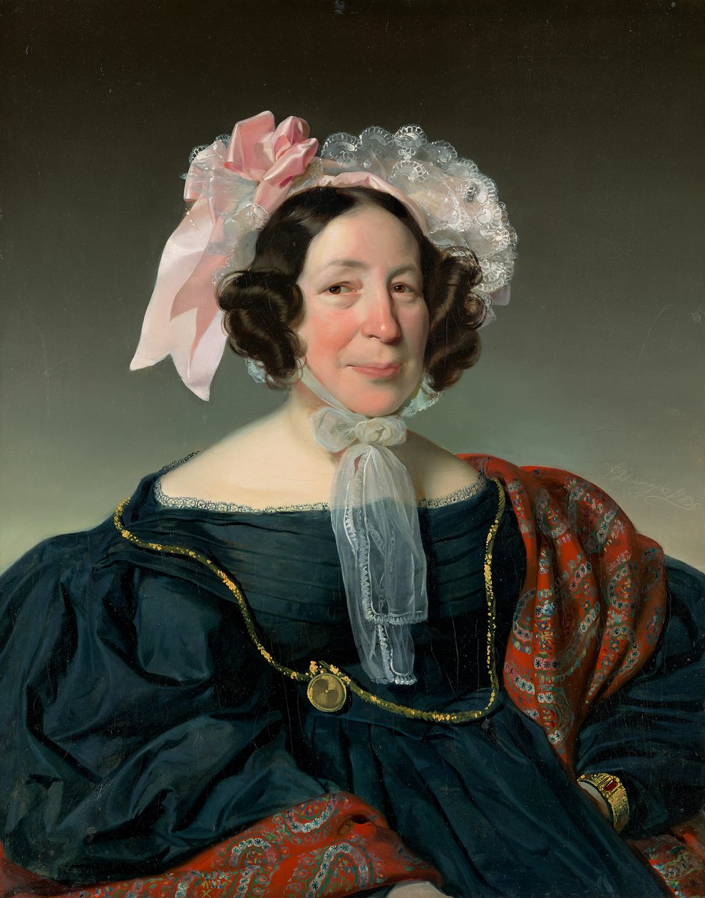 Busto retrato de una mujer vienesa de clase media de Heinrich Schlesinger
