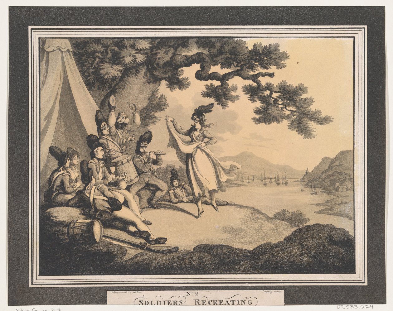 Soldados recreándose, 1 de abril de 1798 de Heinrich Schutz