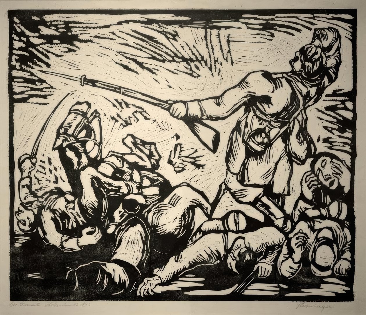 Escena de guerra de Heinrich Steinhagen