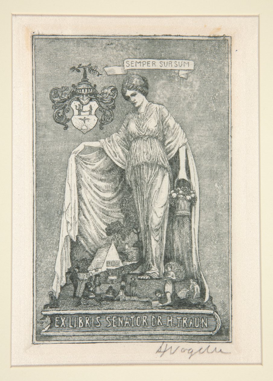 ex libris de Heinrich Vogeler