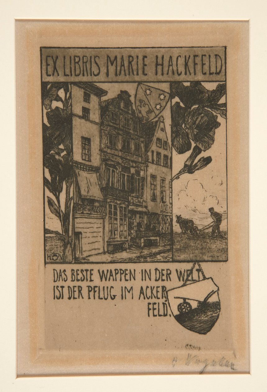 ex libris de Heinrich Vogeler