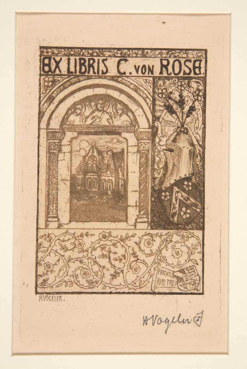 ex libris de Heinrich Vogeler