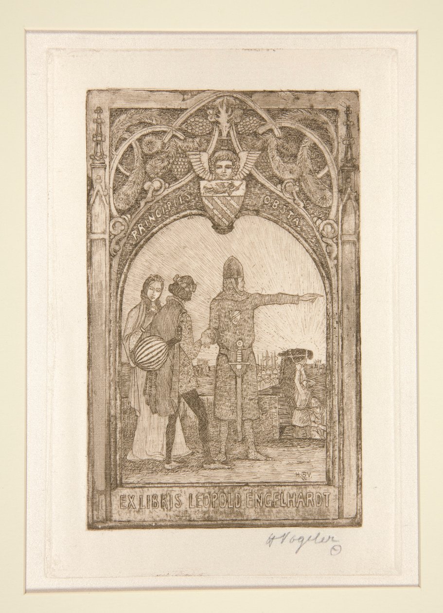 ex libris de Heinrich Vogeler