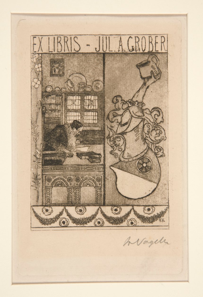 ex libris de Heinrich Vogeler
