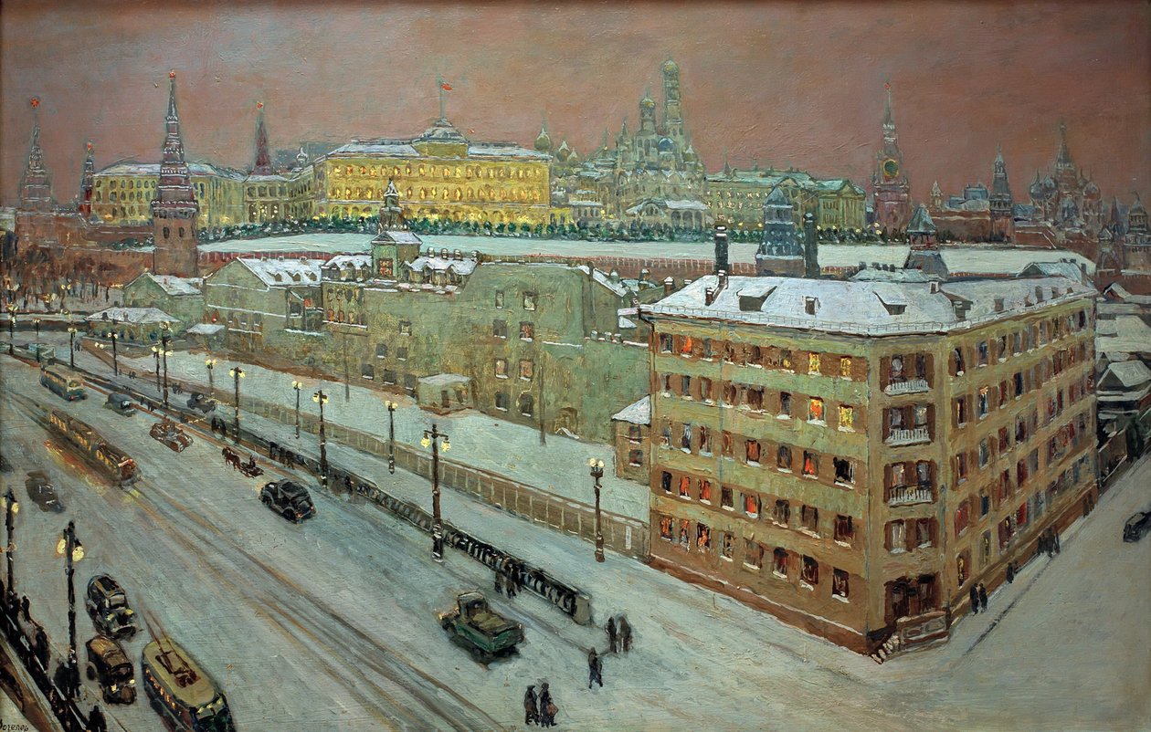 Moscú de noche, 1939 de Heinrich Vogeler
