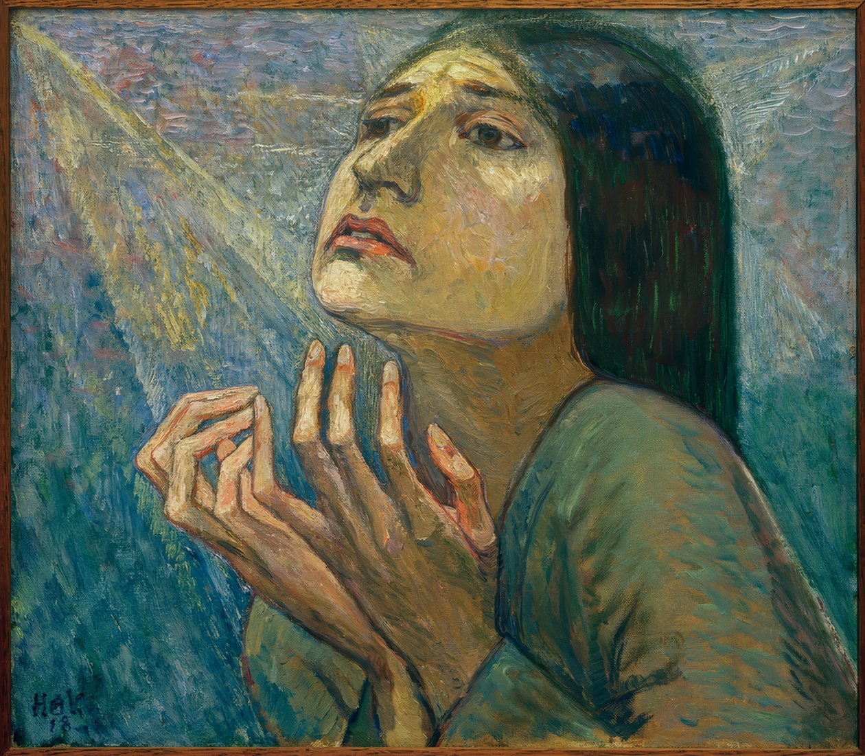 Retrato de la bailarina Charlotte Bara de Heinrich Vogeler
