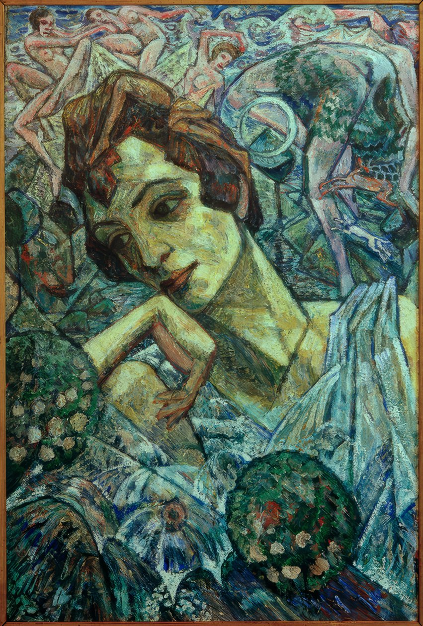 Retrato de la bailarina Marna Glahn de Heinrich Vogeler