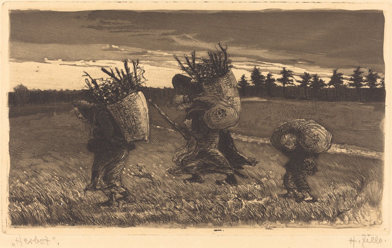Otoño de Heinrich Zille