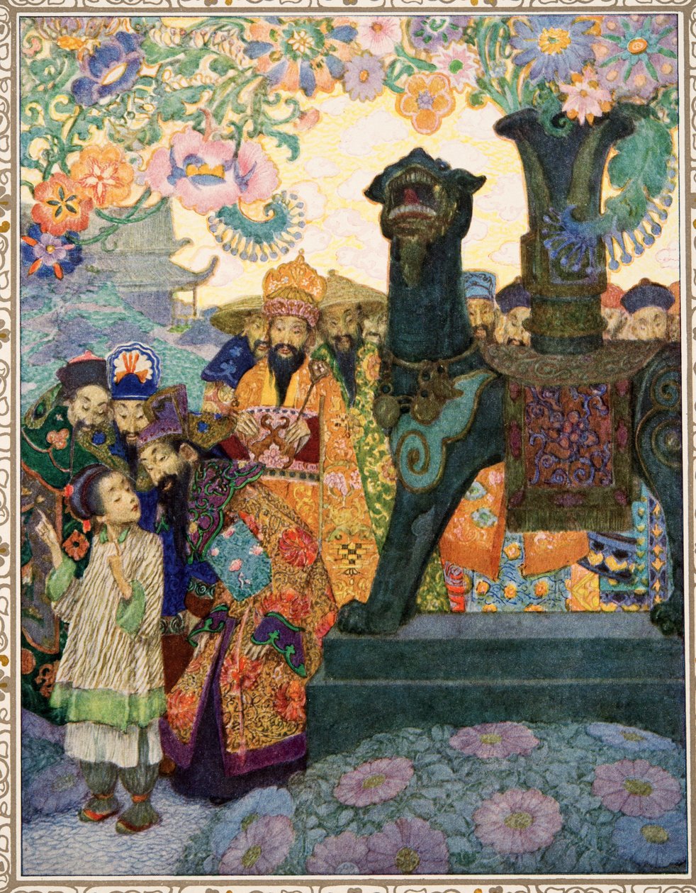 El Ruiseñor, de Cuentos de Hans Christian Andersen, pub. 1911 de Heinrich and Urban Lefler