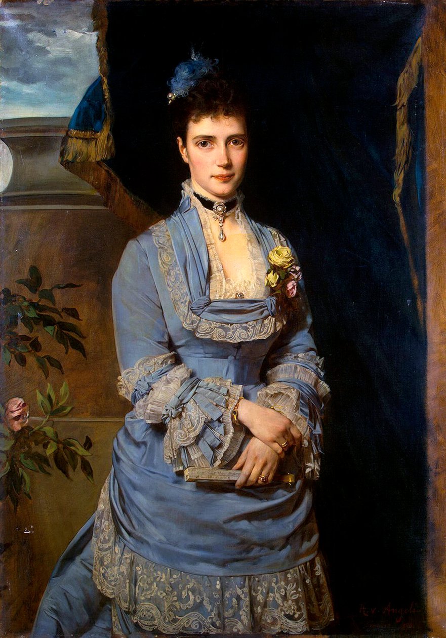 Retrato de la Gran Duquesa María Fyodorovna, Princesa Dagmar de Dinamarca, 1847-1928 de Heinrich von Angeli