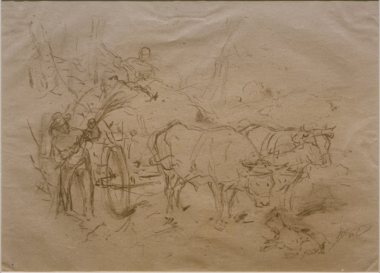 Carro de bueyes de Heinrich von Zügel