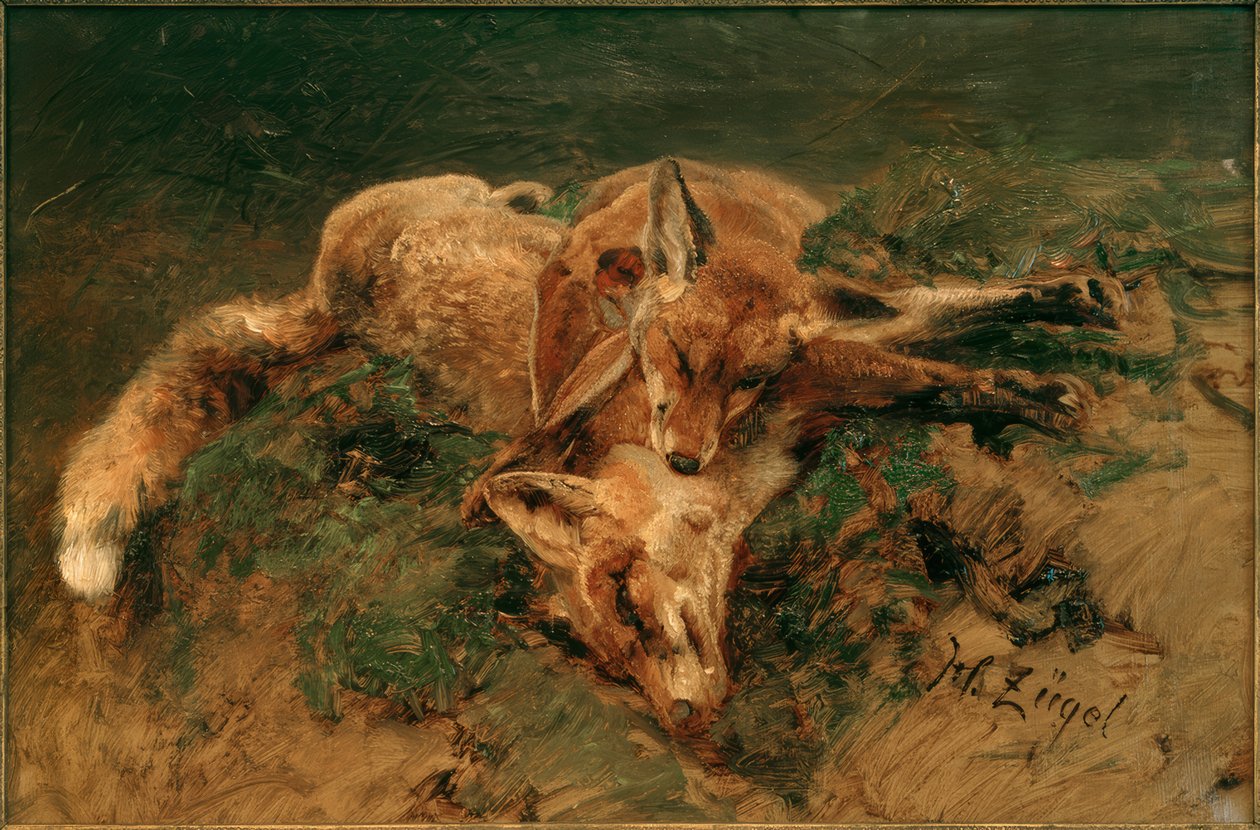 Dos zorros de Heinrich von Zügel
