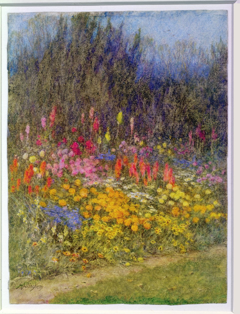 Un pedazo de borde otoñal de Helen Allingham