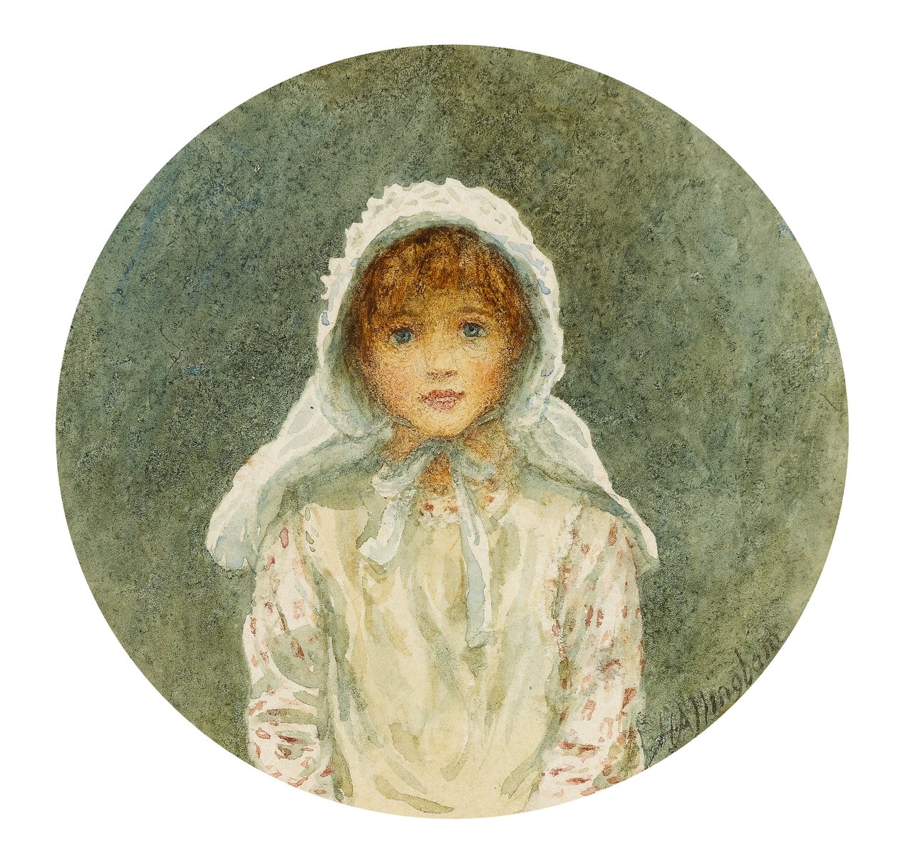 Estudio de retrato de Kitty de Helen Allingham