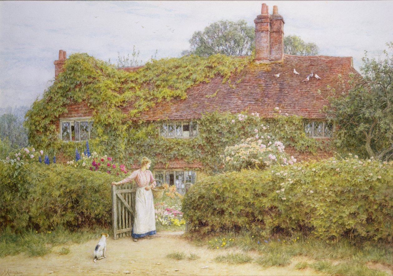 Cabaña de Surrey de Helen Allingham