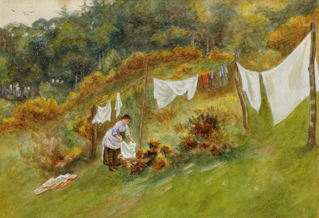 Día de lavado de Helen Allingham