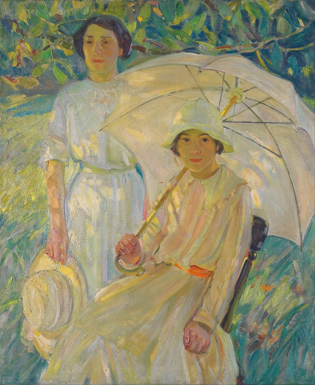 Sombrilla blanca de Helen Galloway McNicoll