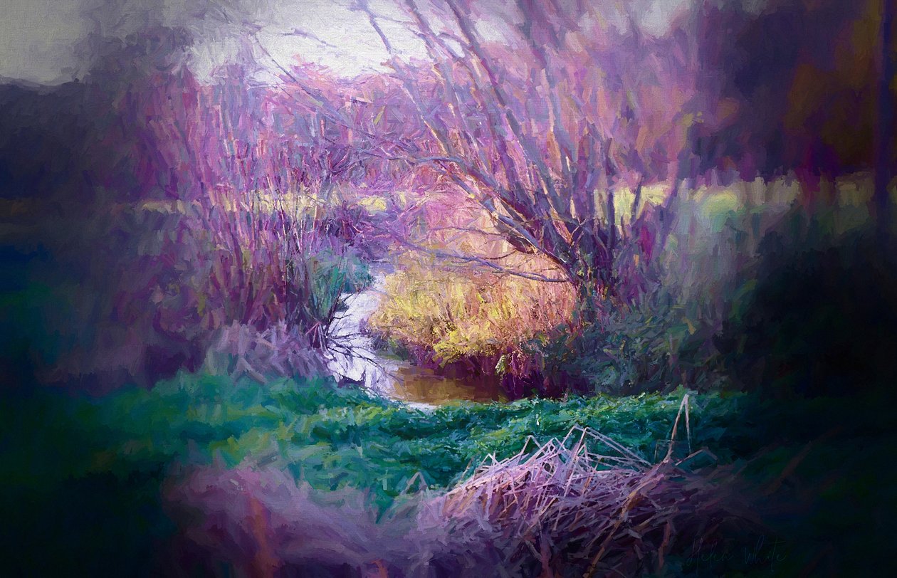 Curva en el río, 2018 de Helen White