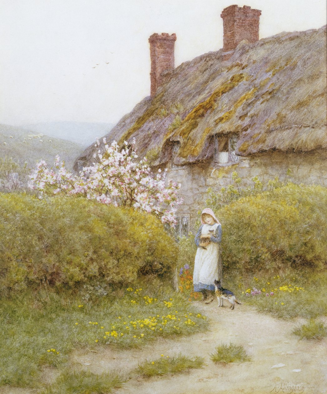 Una Cabaña en Dorsetshire de Helen Allingham
