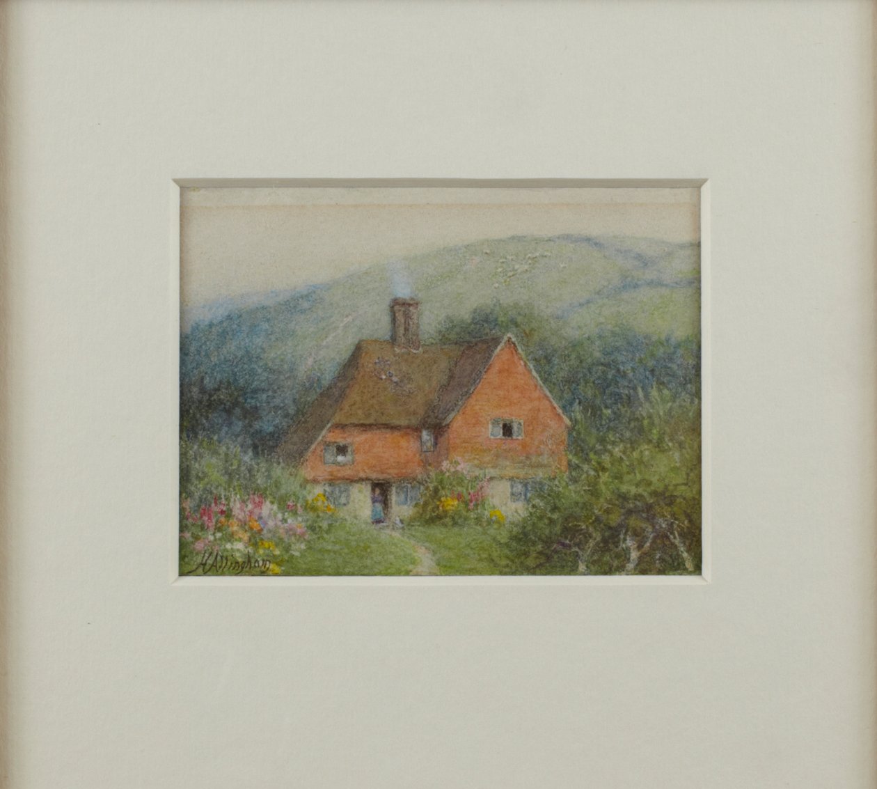 Cabaña de ladrillo de Helen Allingham