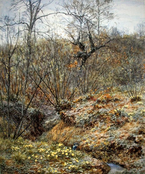 Bosque de primavera, Witley, Surrey de Helen Allingham