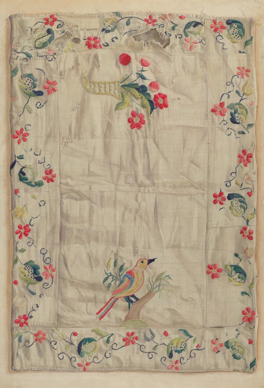 Bordado Crewel, c. 1937 de Helen E. Gilman