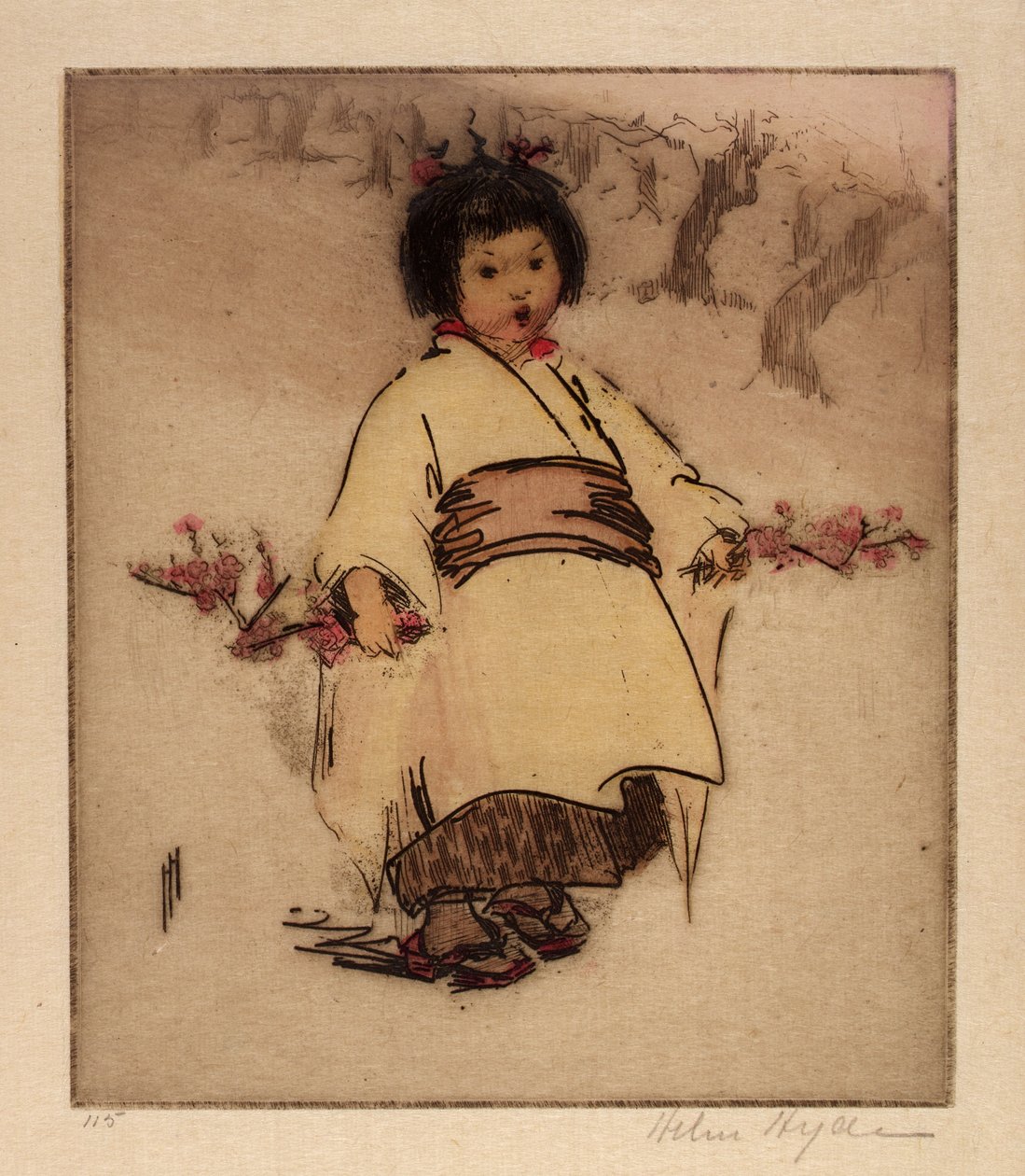 Niño en flor de Helen Hyde