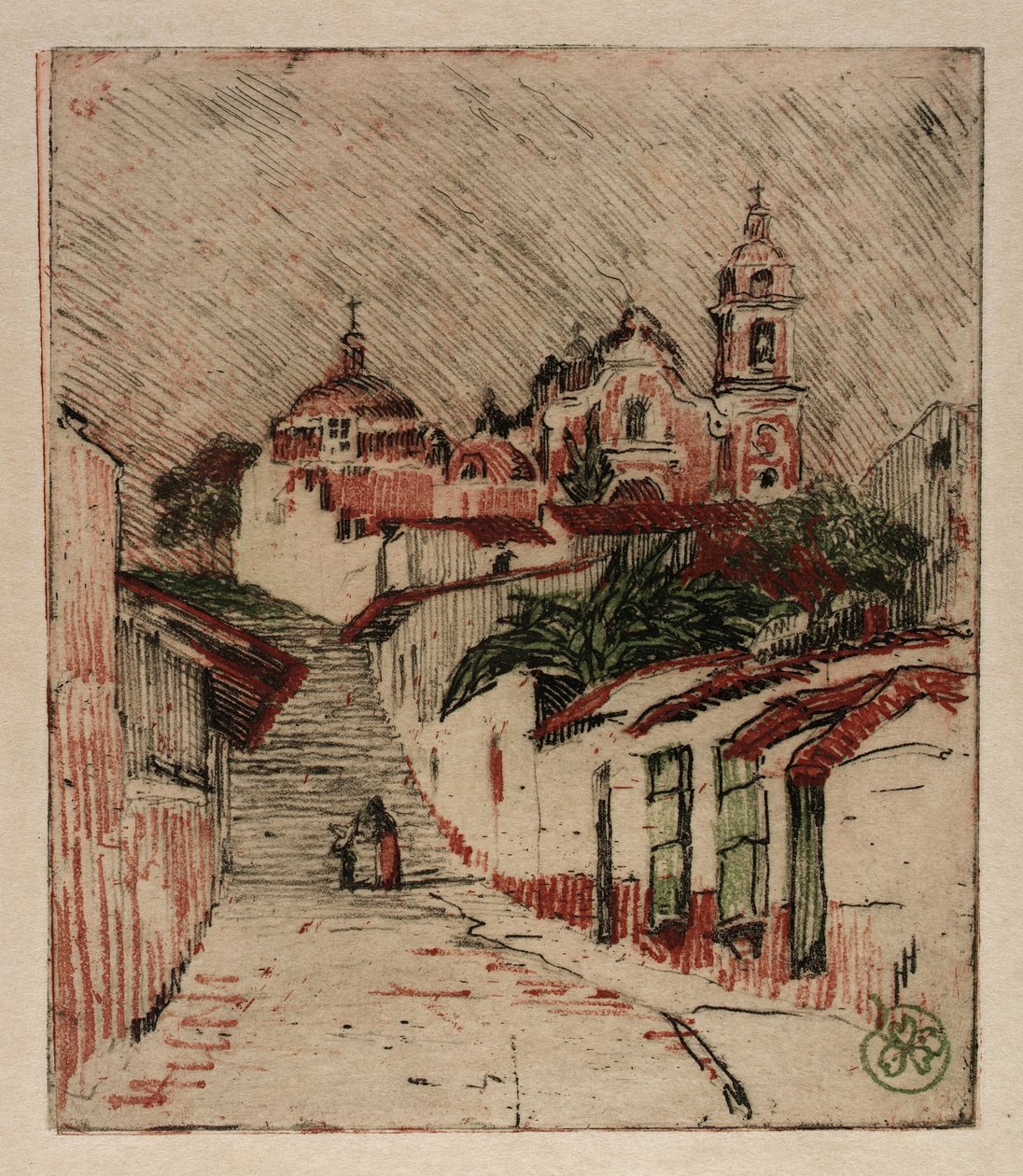 Iglesia de Cuernavaca, México de Helen Hyde