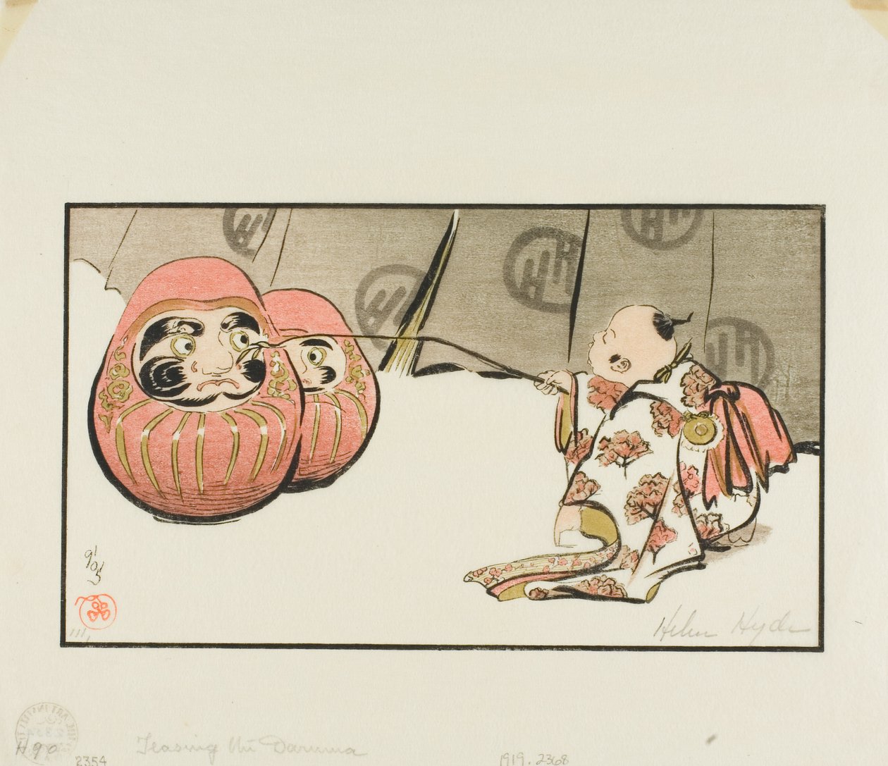 Burlando al Daruma de Helen Hyde
