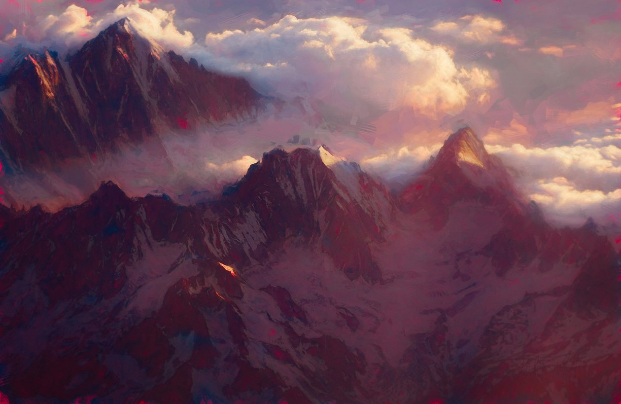 Amanecer alpino, 2019 de Helen White