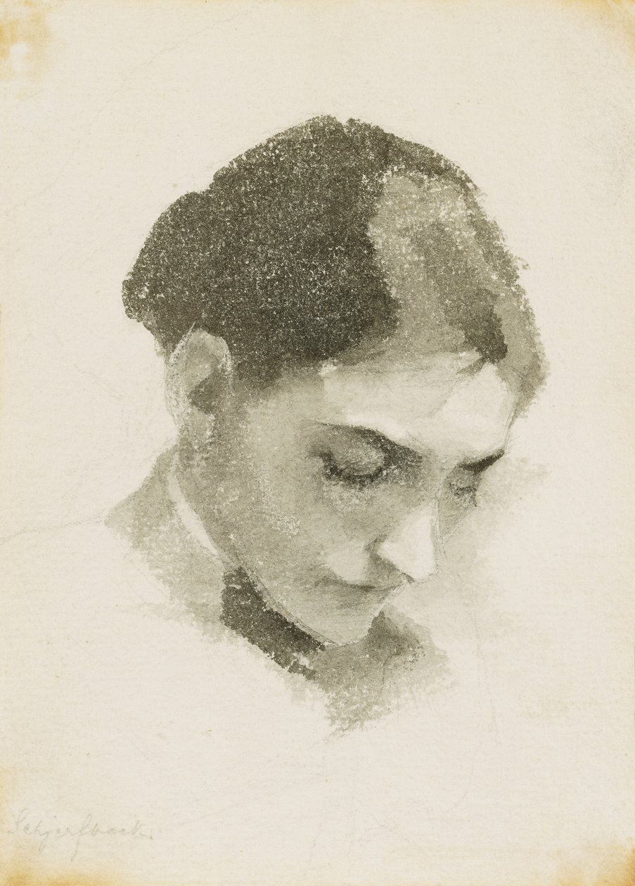 Una cabeza de mujer de Helene Schjerfbeck