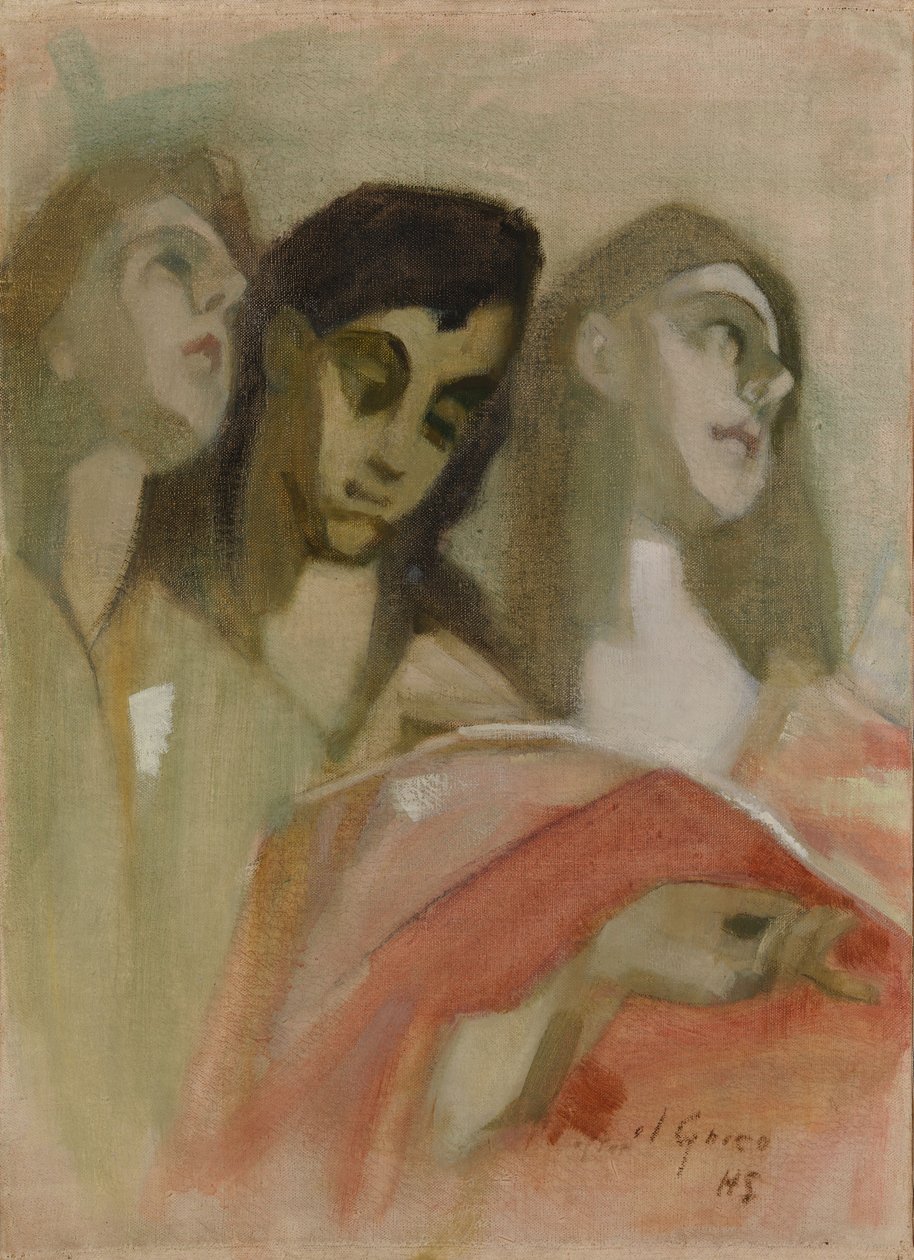 «Fragmento de ángel», según El Greco de Helene Schjerfbeck