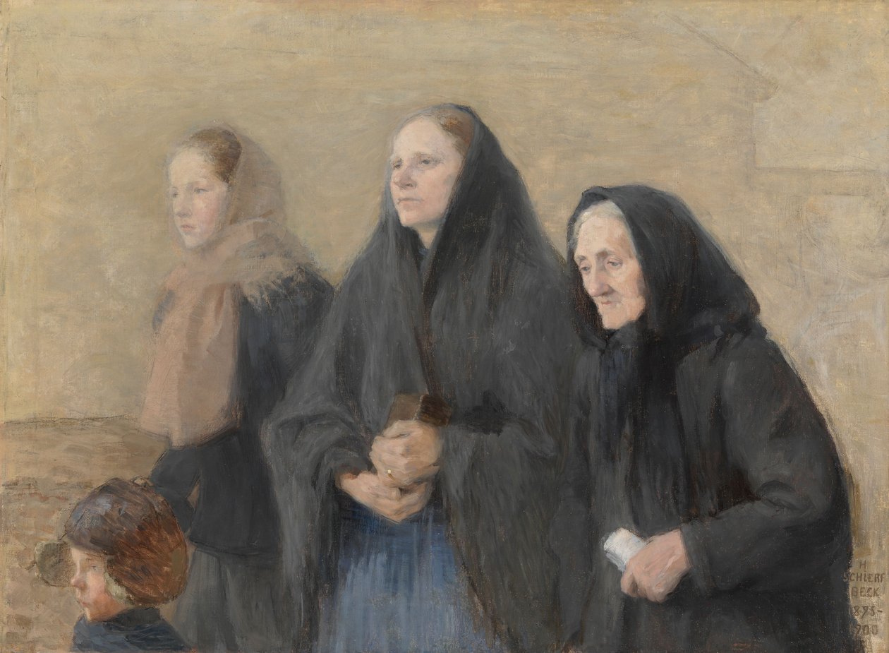 Feligreses (mañana de Pascua) de Helene Schjerfbeck