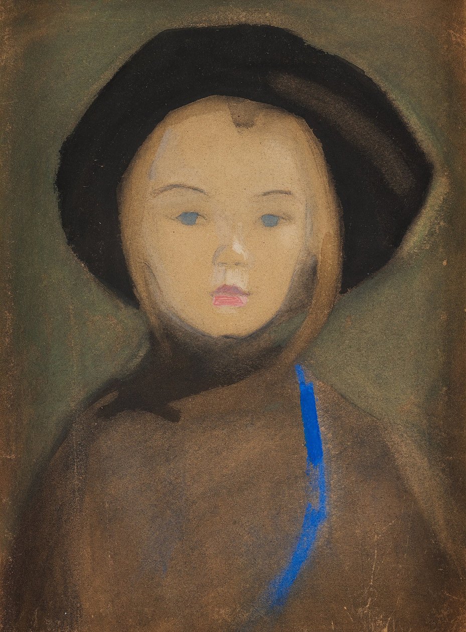Niña con cinta azul de Helene Schjerfbeck
