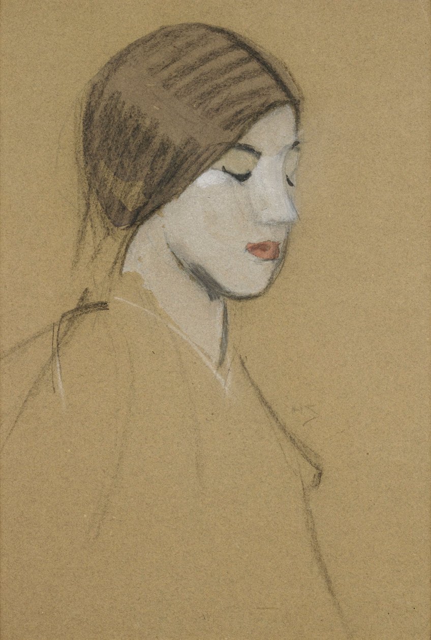 Cabeza de una niña de Helene Schjerfbeck