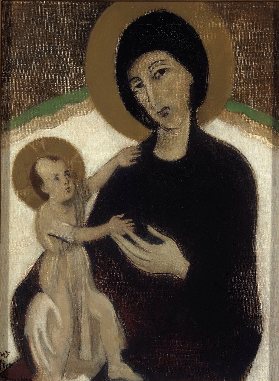 La Virgen con el Niño, según Cimabue de Helene Schjerfbeck