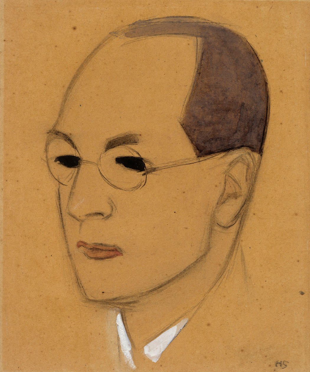 Retrato de Jalo Sihtola, boceto de Helene Schjerfbeck